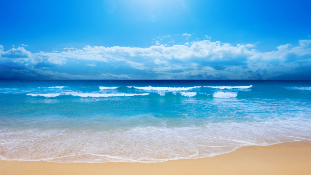 Blue Beach Wallpaper HD